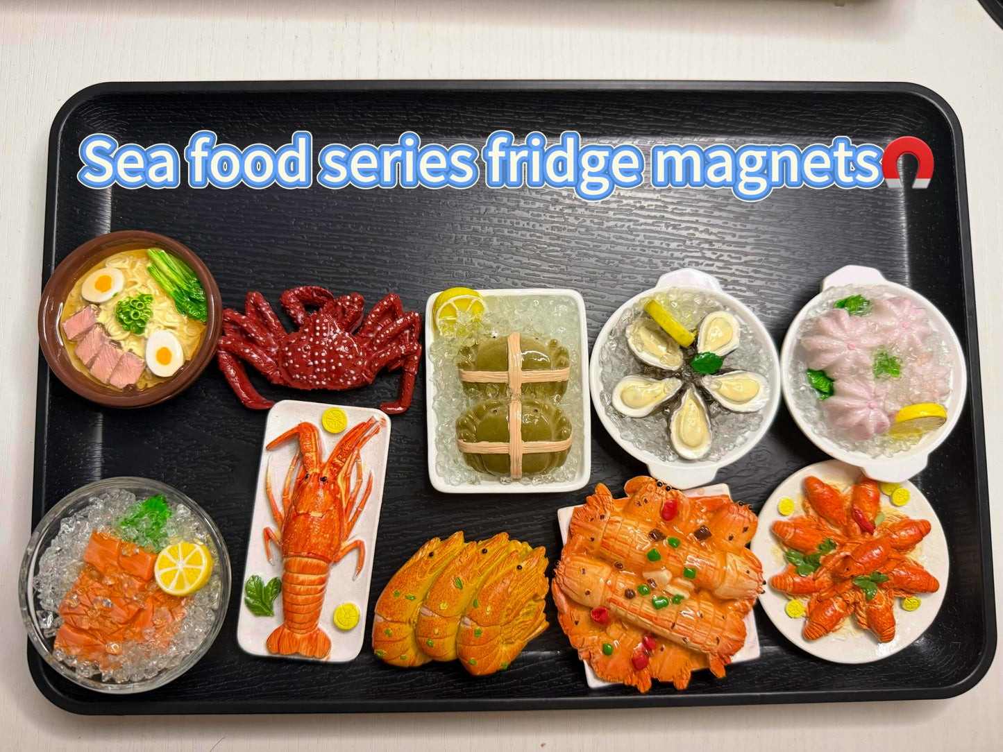 11. Sea Food Serires Fridge Magnets Set