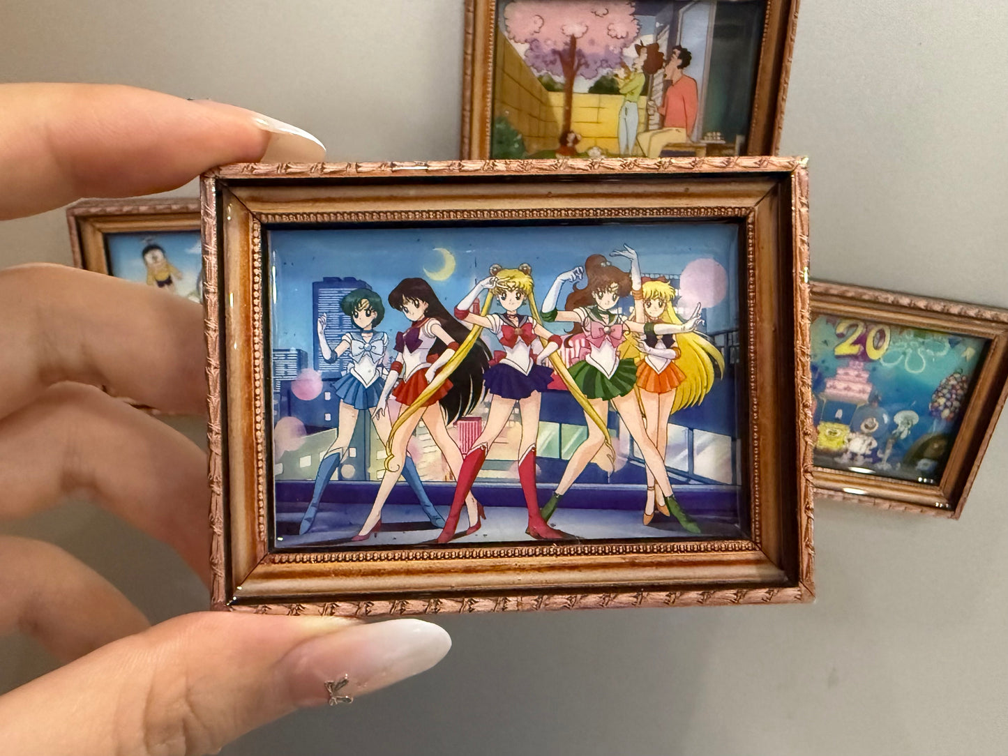 4. Customized wooden frame fridge magnets - Customer provides pictures