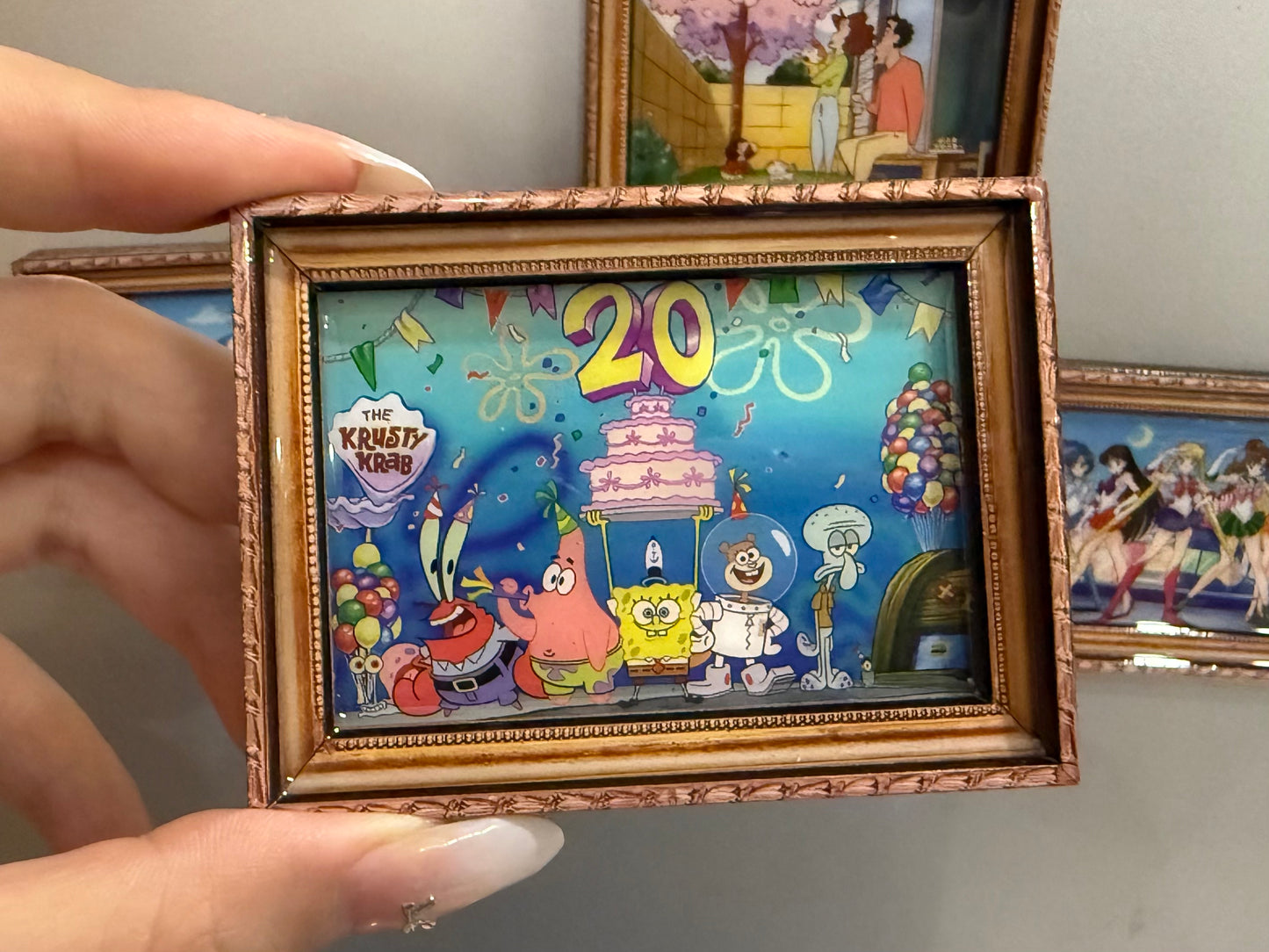 4. Customized wooden frame fridge magnets - Customer provides pictures