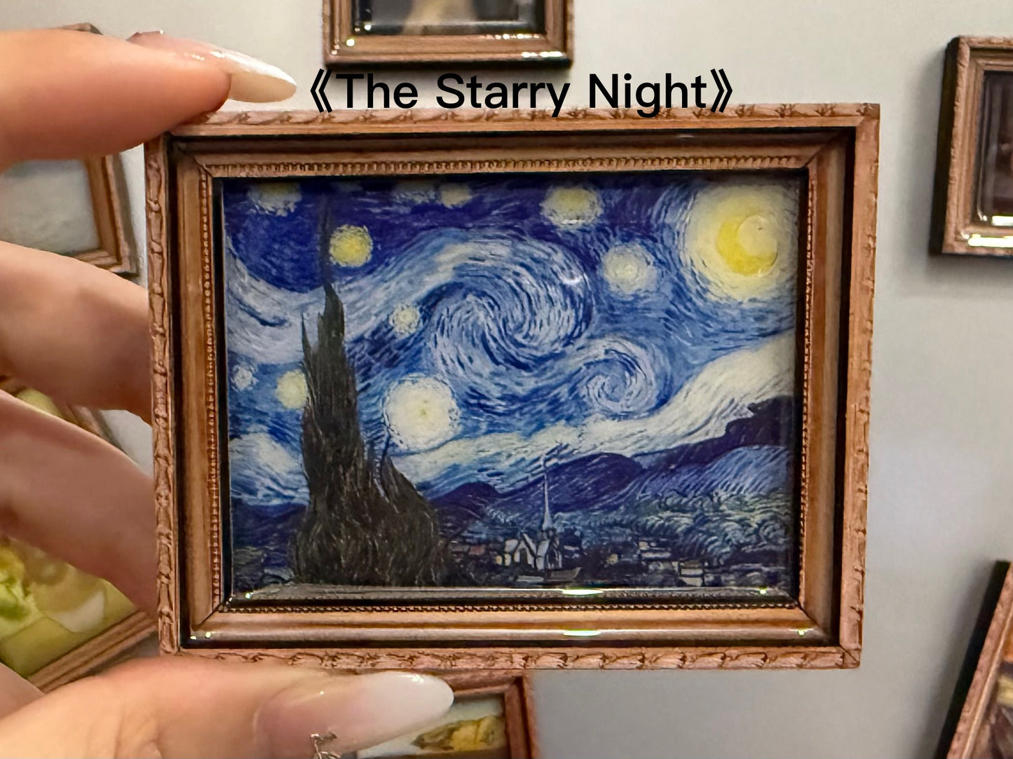 3. Wooden Frame World-famous Painting Series Fridge Magnets Whole set