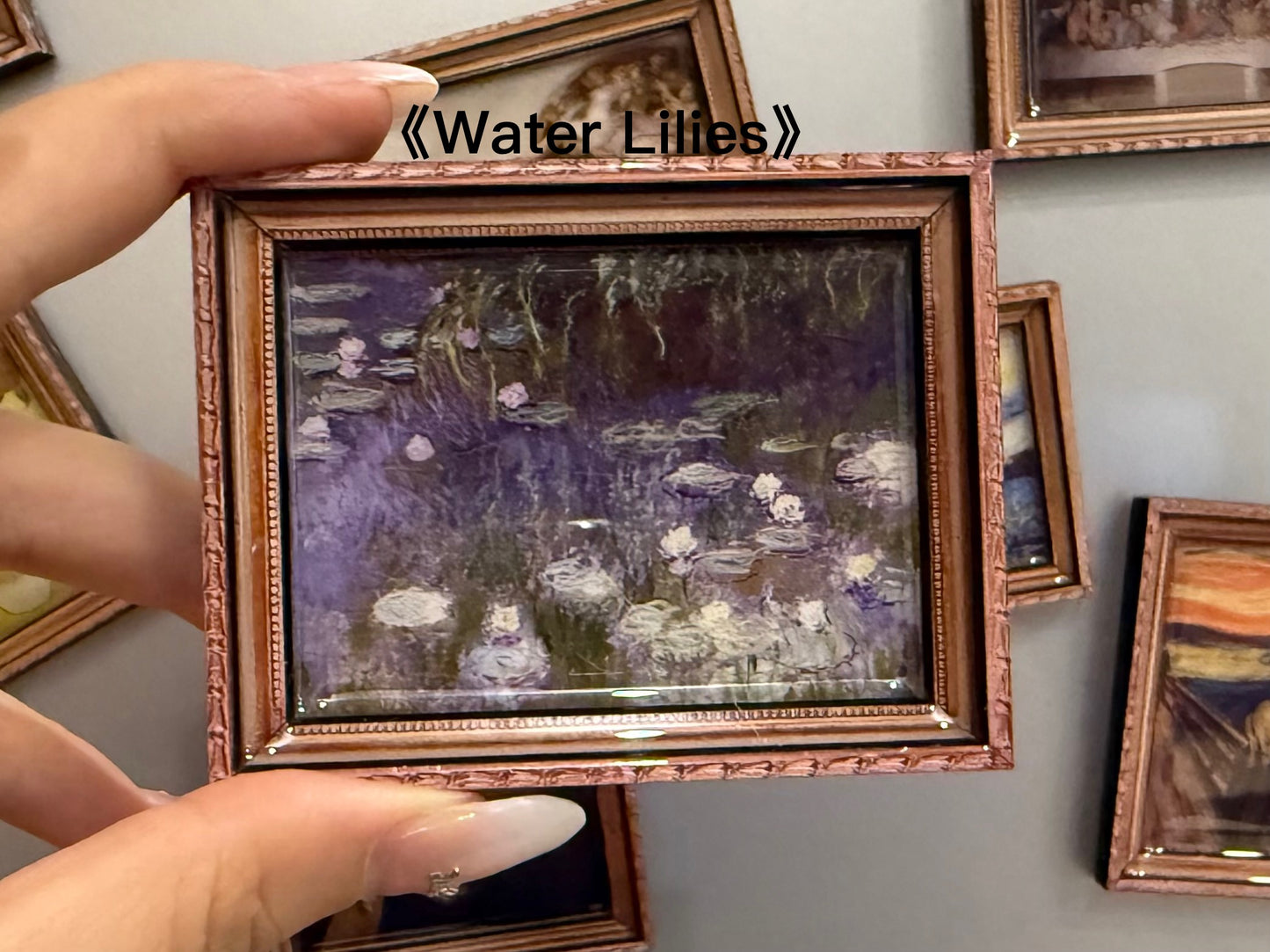 3. Wooden Frame World-famous Painting Series Fridge Magnets Whole set