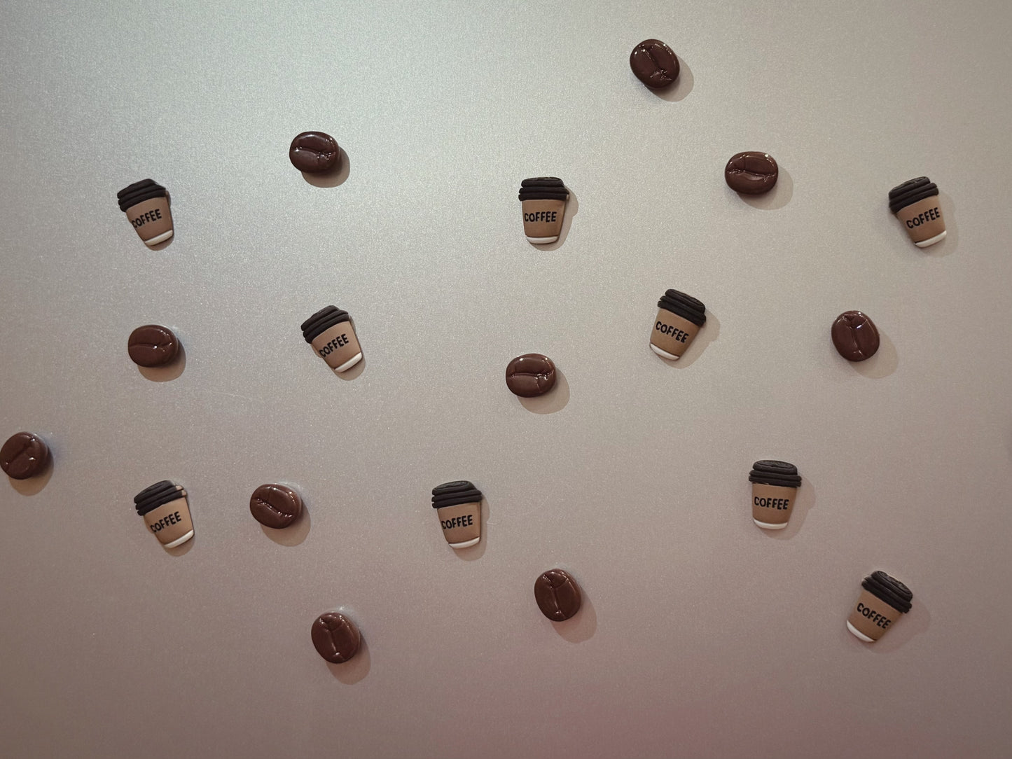 7. 3D coffee set fridge magnets