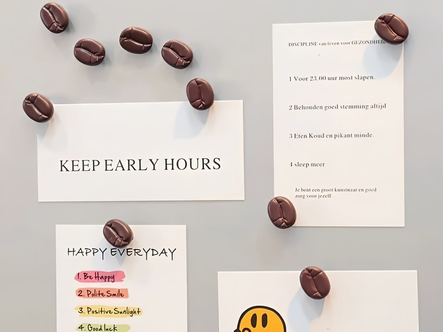 7. 3D coffee set fridge magnets