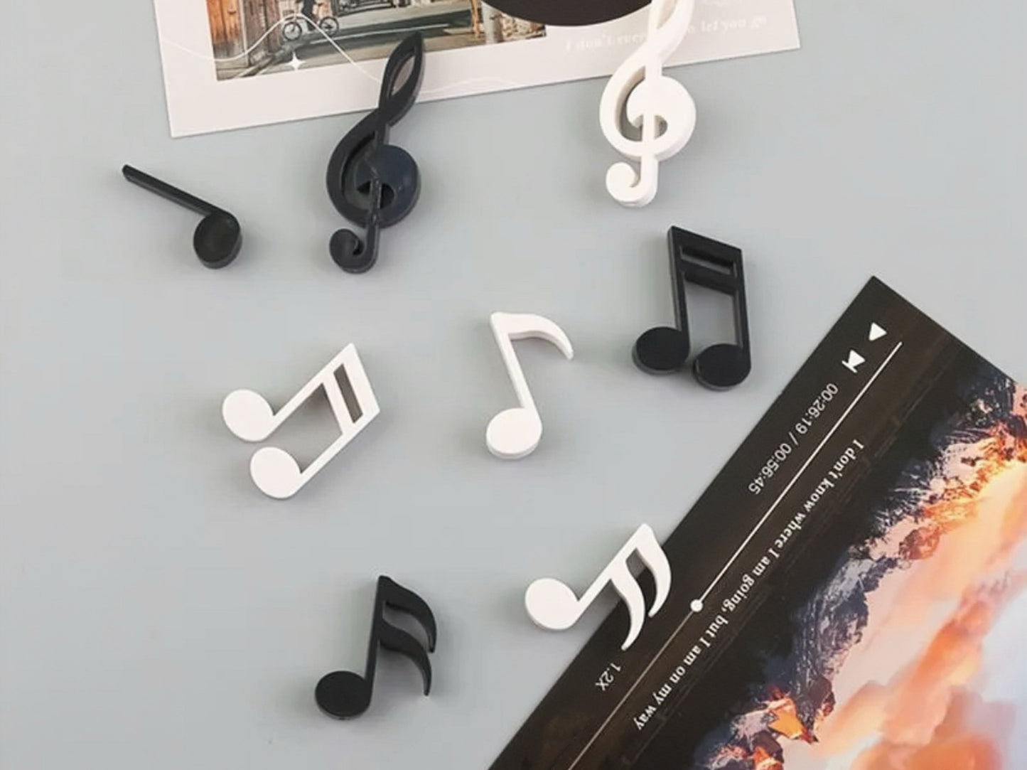 8. 3D Violin & Musical Note Set fridge magnets