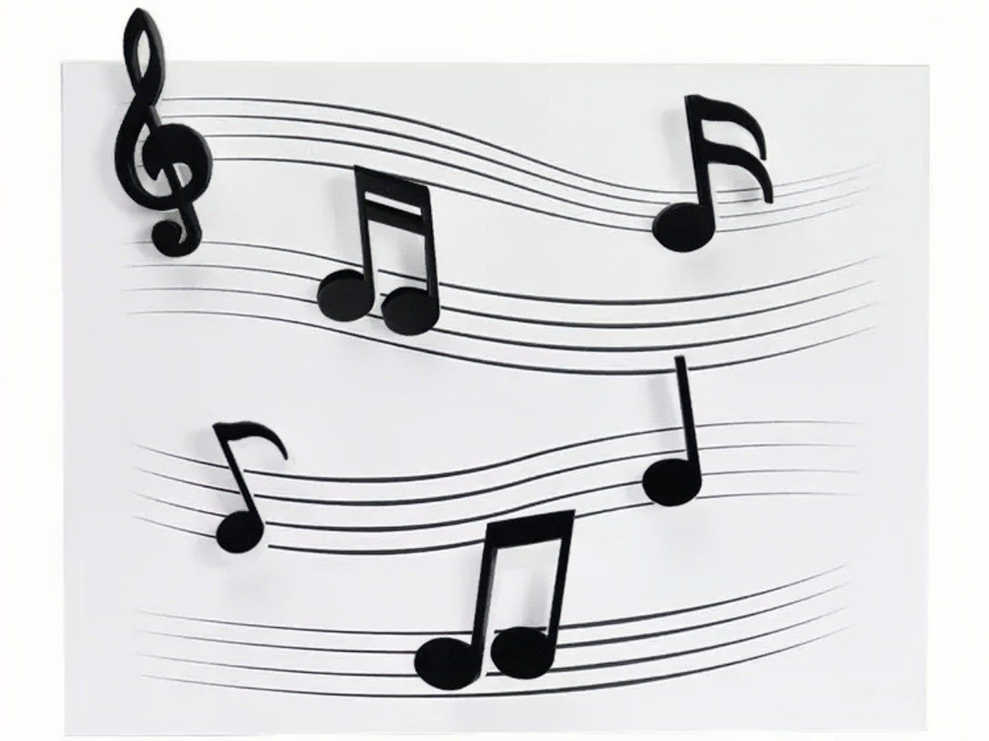 8. 3D Violin & Musical Note Set fridge magnets