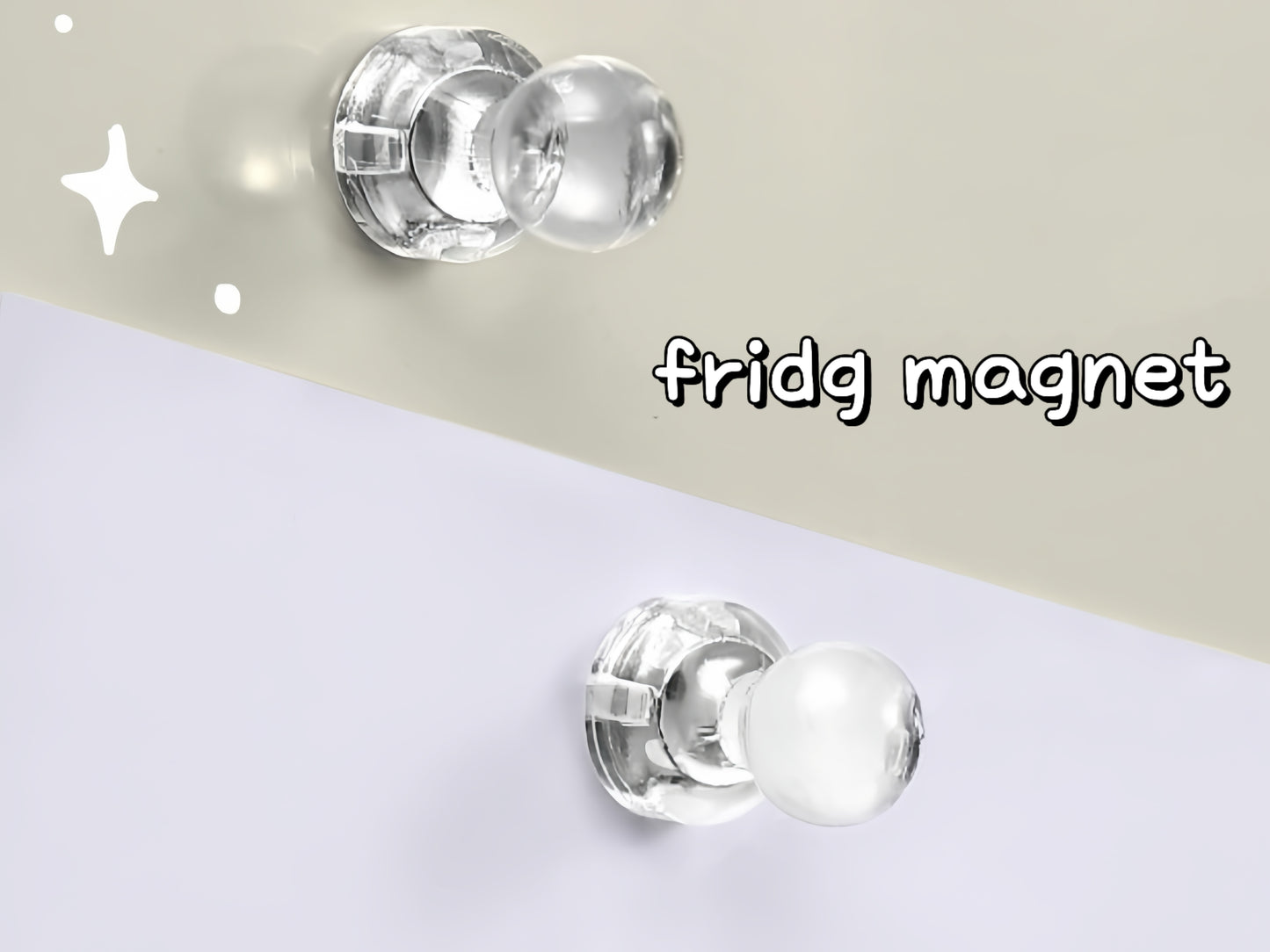 9. 3D simple magnetic tack fridge magnets