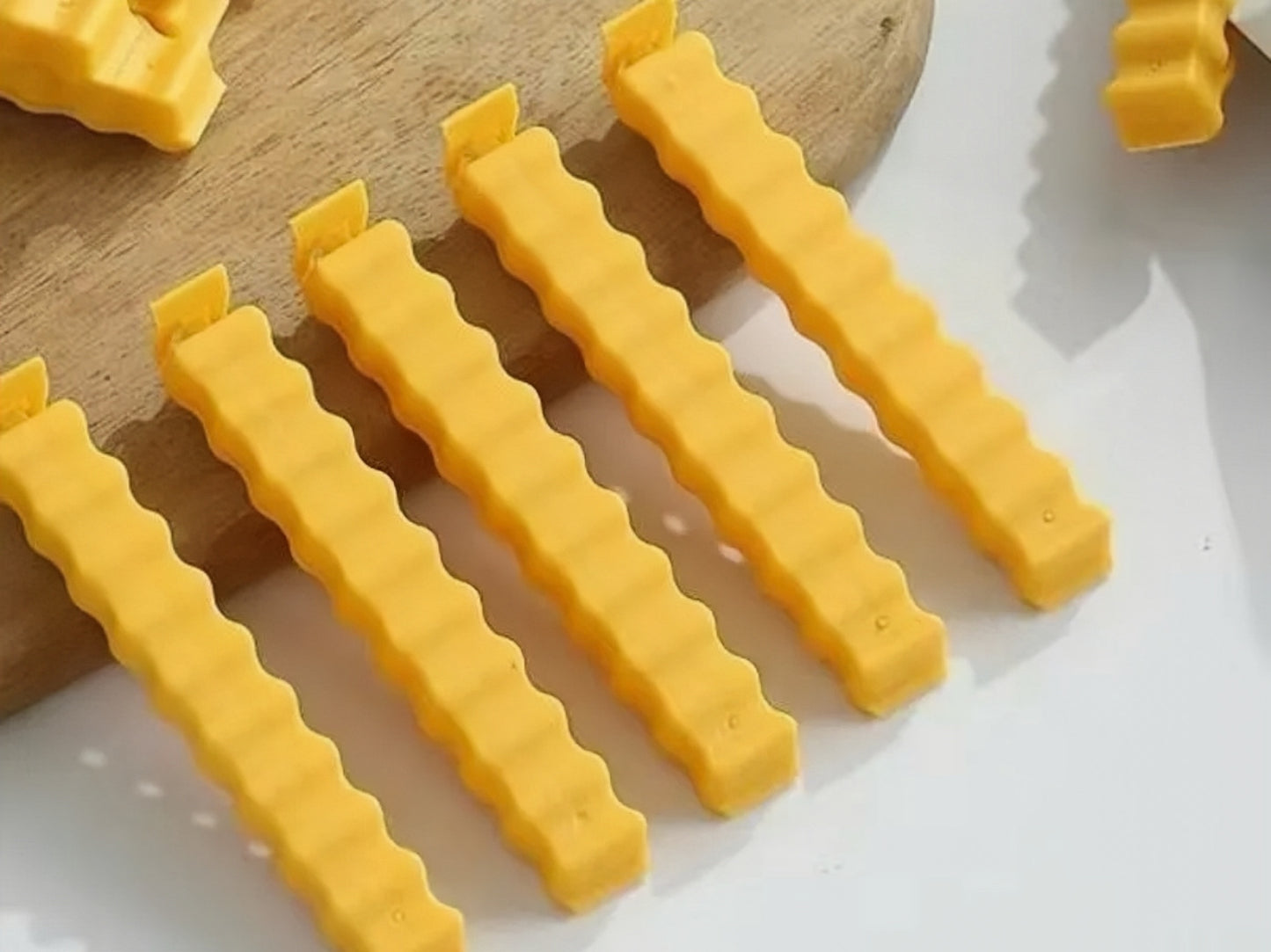 10. Large storage fridge magnets & French fries sealing clips