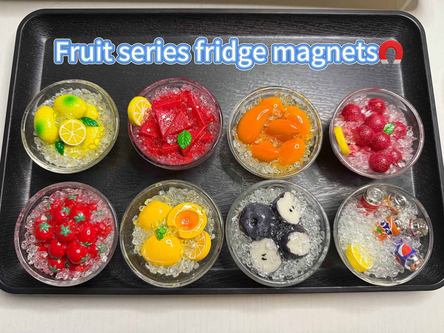 12. Fruit Series Fridge Magnets Set