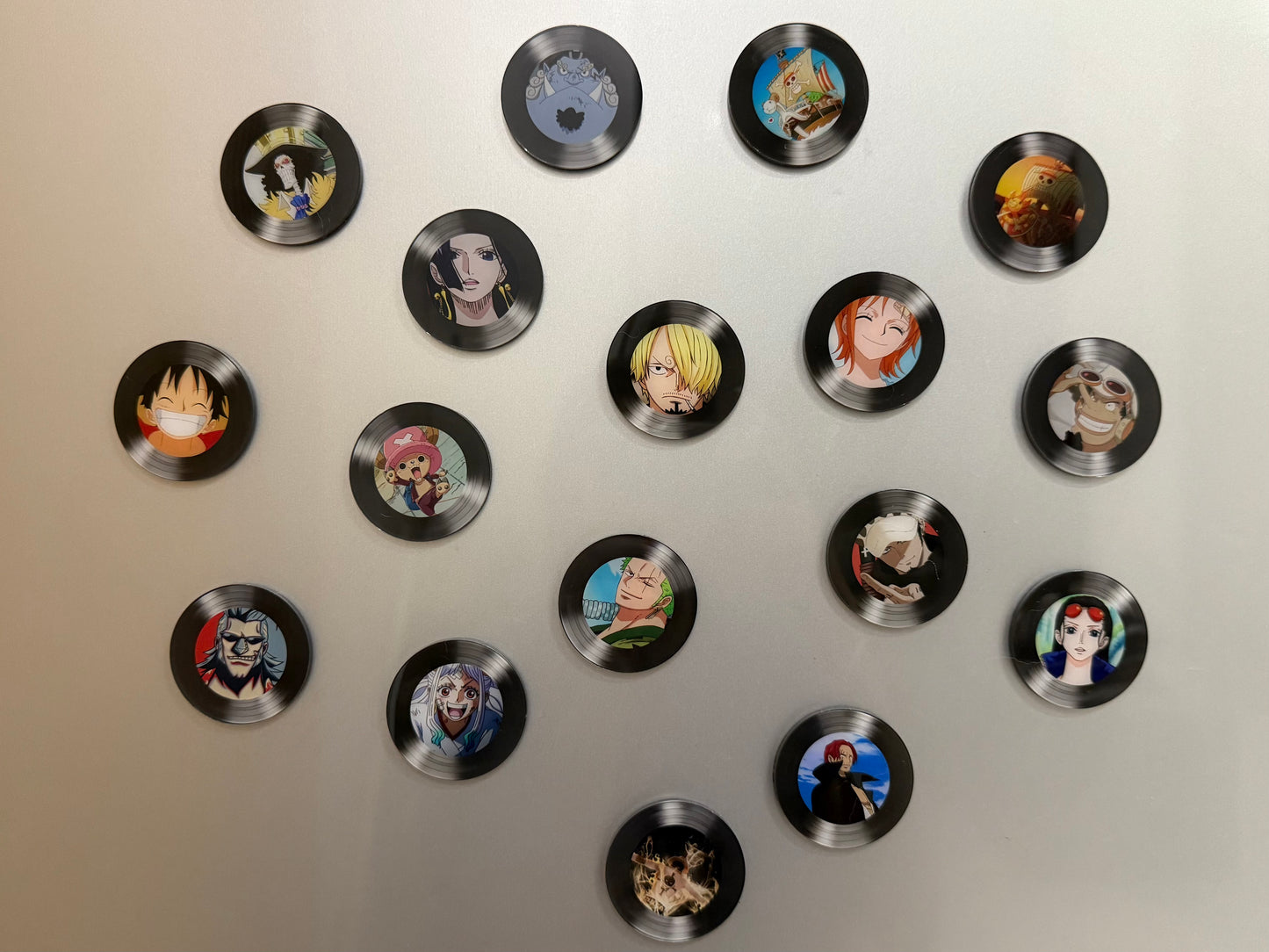5. One Piece Long Play Fridge Magnets Whole Set